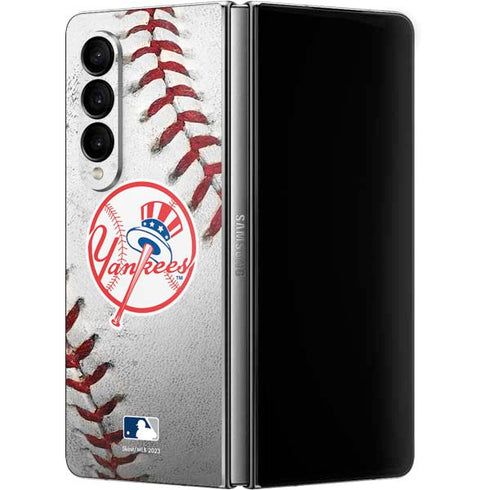 MLB New York Yankees Game Ball Galaxy Z Fold4 5G Skin